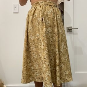 Floral 60s Maxi Skirt